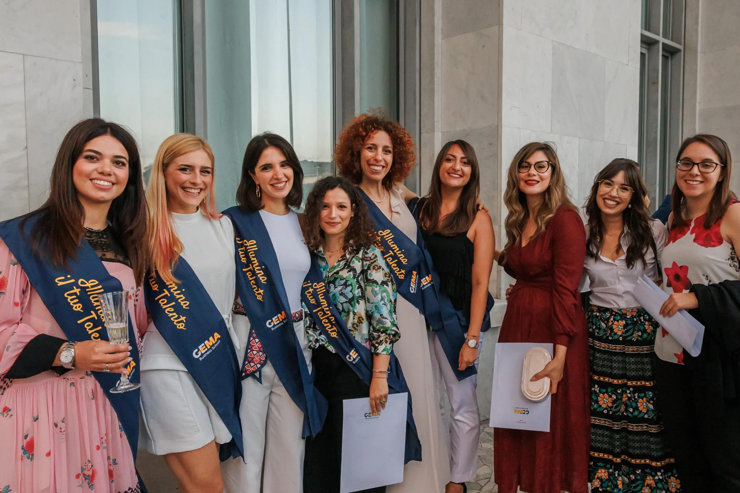 Allievi GEMA Business School durante la cerimonia di diploma